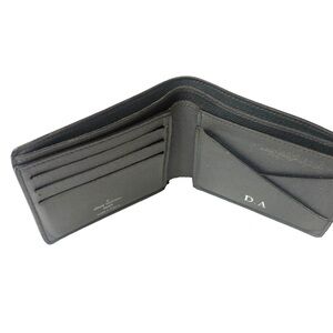 Louis Vuitton Taiga Leather Bifold Gray Men’s Wallet Made In France